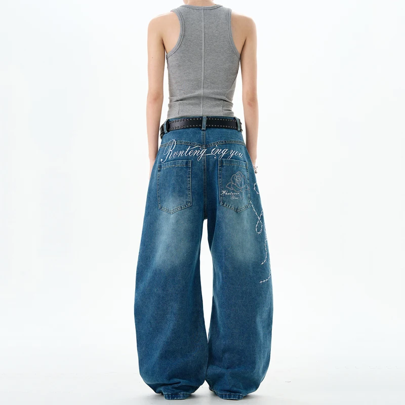 

Брюки Scimitar женские с вышивкой в американском стиле, осенние бархатные большие широкие брюки-карго на открытом воздухе с несколькими карманами в стиле пэчворк, городские