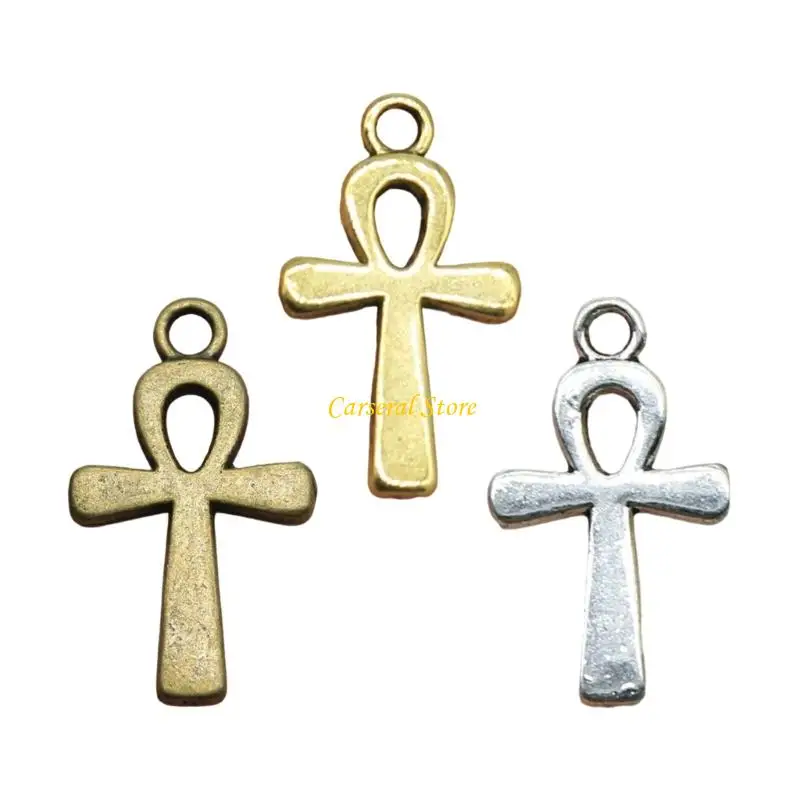

M4YF Pack of 10pcs Minimalist Religious Crucifix Pendant Necklace Charm Ornament
