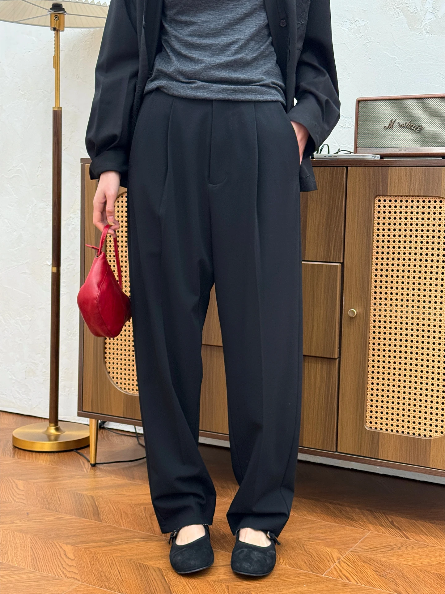 

Женские повседневные свободные брюки прямого кроя Bla: Новинка весны, длинные, широкие, удобные, прямого силуэта