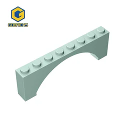 Gobricks 10PCS MOC DIY Bricks Arch 1x8x2 Compatível com 16577 3308 Crianças Montar Blocos Educacionais DIY Peças Brinquedos