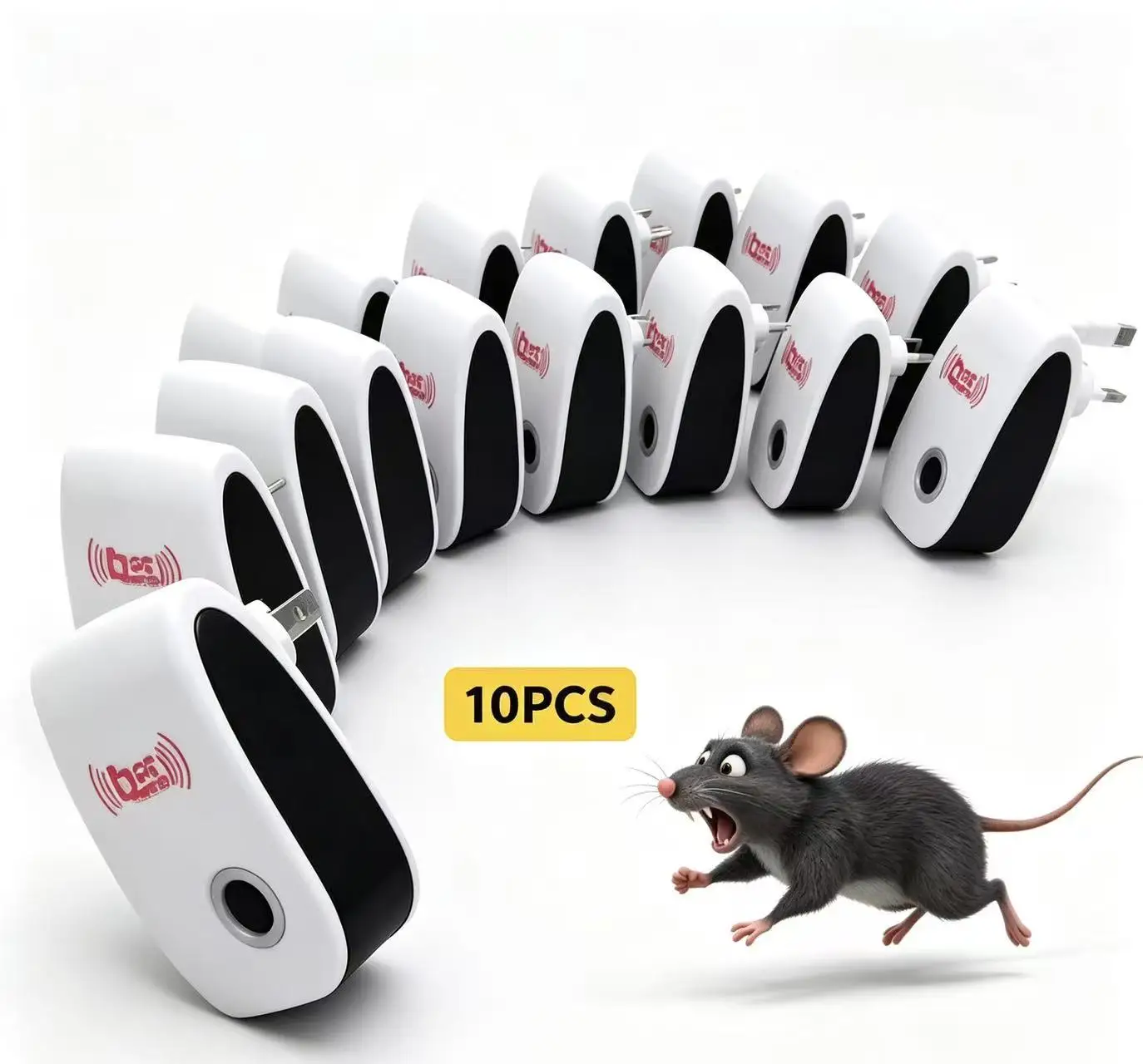 Safe Ultrasonic Pest Repeller Electronic Mouse Cockroach Mosquito Insect Repellent Effective Pest Control Exterminator Essential
