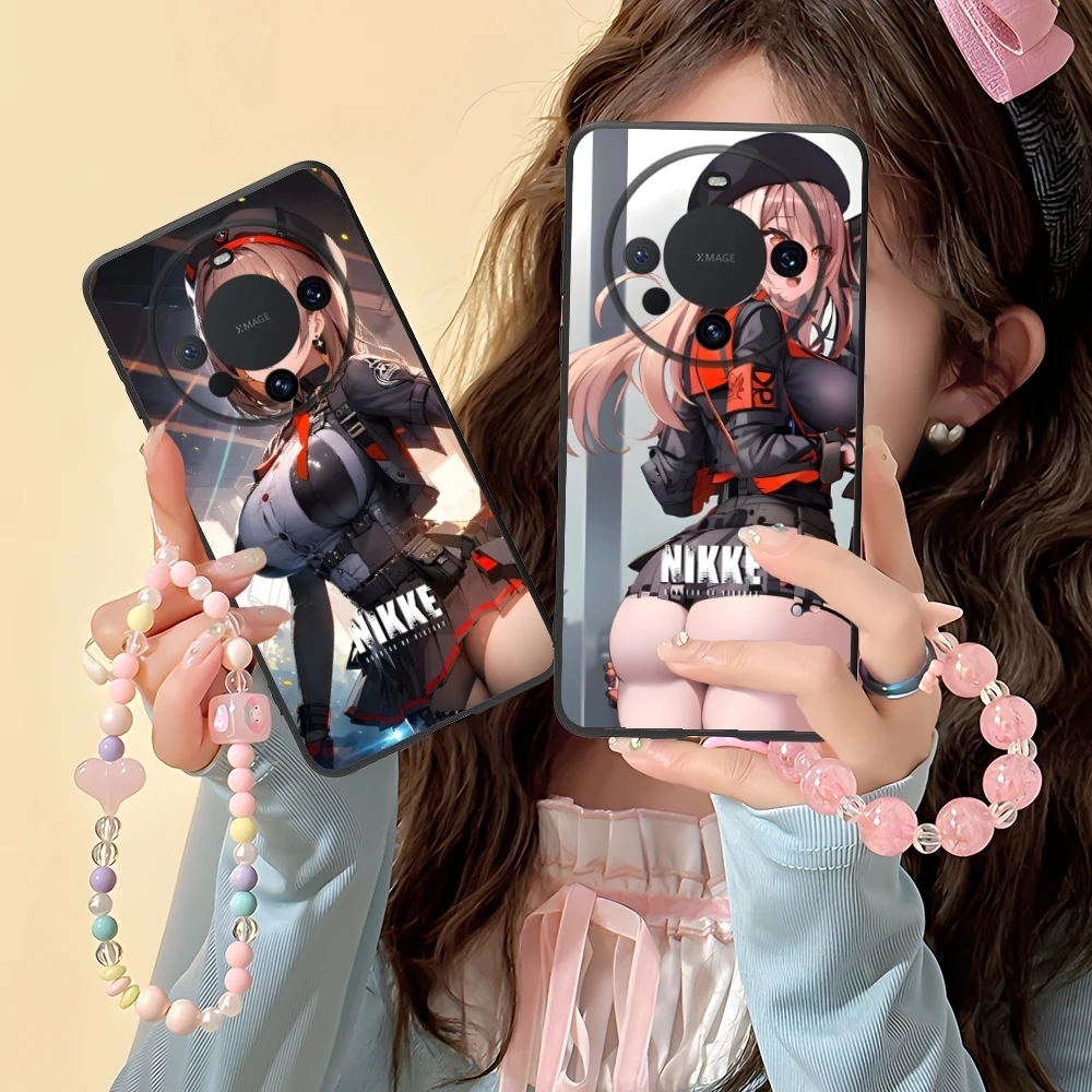 Goddess NIKKE Emma Mobile Cell Phone Case for Huawei Mate 60 50 40 30 20 10 Pro Plus Lite E 5G Black Soft Phone Cover Shell