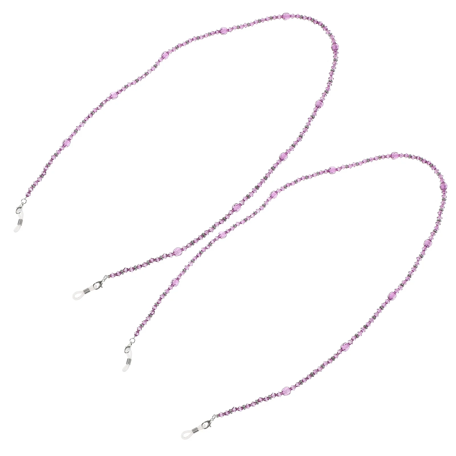 

2Pcs Premium Handmade Beading Eyeglasses Chain Anti-Skid Spectacles Holder for Sports Travel Daily Eyewear Glasses Chain