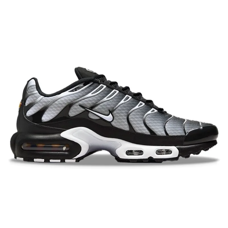 Nike Air Max Plus TN Black Silver White Classic Outdoor Jogging Walking Sports Shoe Trainers Sneakers Women Men Running Shoes