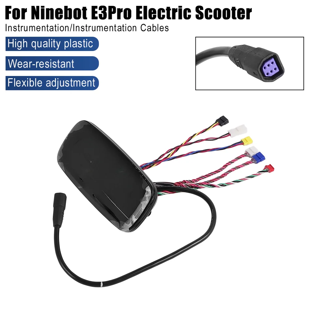 

Scooter Dashboard E3 Pro LED Display Black PCB Material Construction Waterproof Design Flexible Angle Adjustment