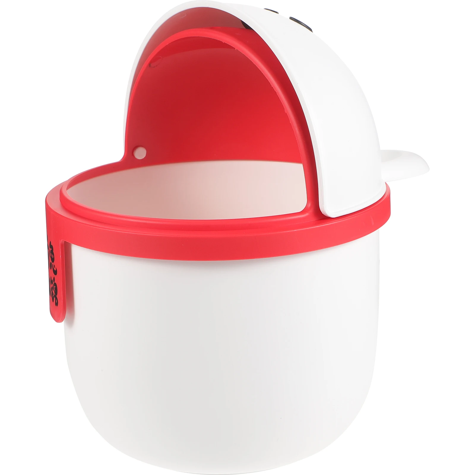 

Cute Mini Desktop Trash Can with Lid Small Garbage Bin for Home Office Premium PP Material Odor Isolation