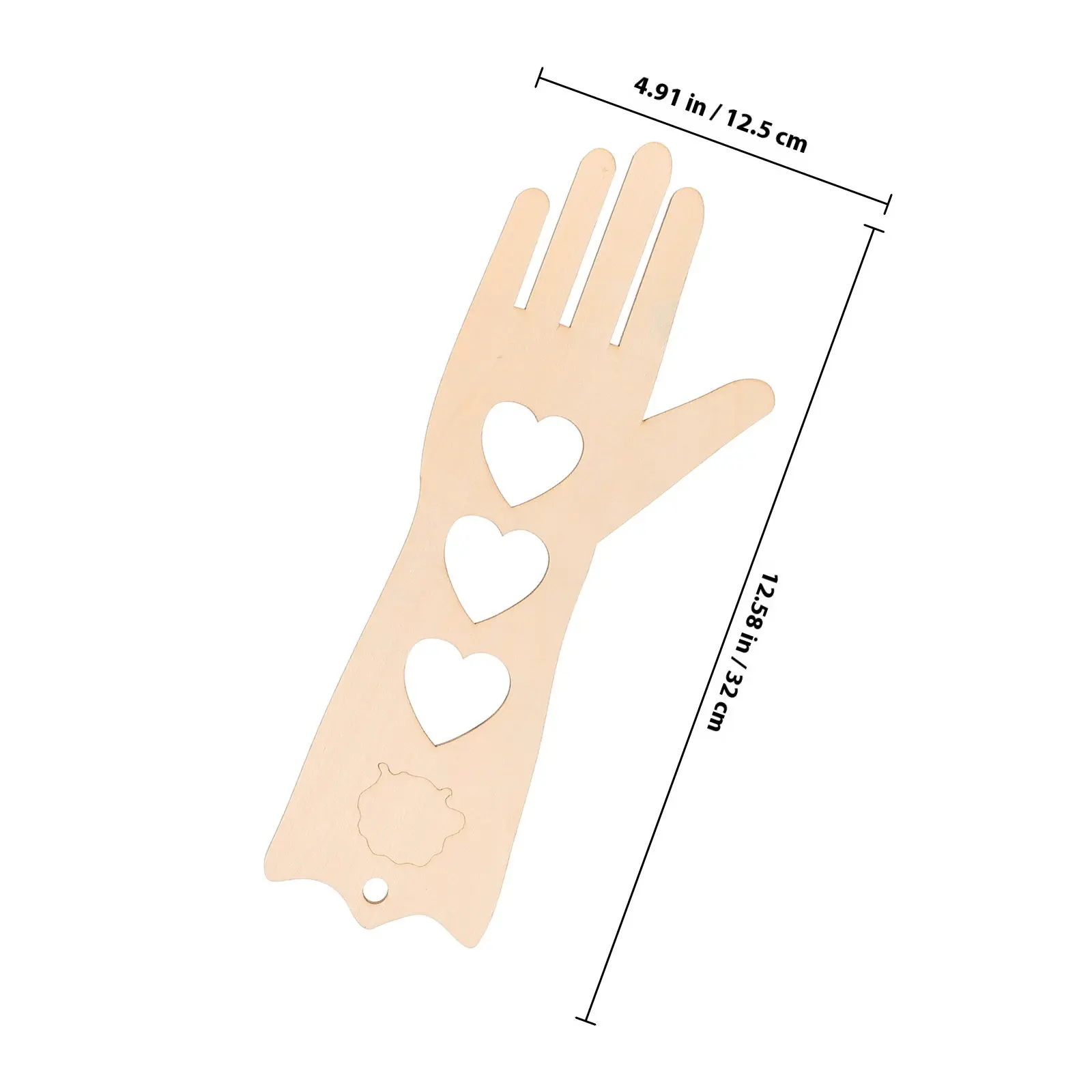 1Pair Wooden Glove Blocker Knitting Form Tool for Handmade Mittens Blocking Shaping Stretching Display Smooth Edges No Snag Yarn view 2