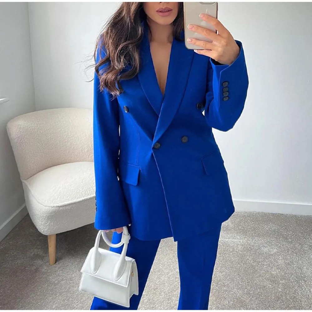 

2022 Women's Suits Solid Color Suit Jacket And Tube Top And Trousers Fashion Female Commuter Street Daily Sexy Temperament Top