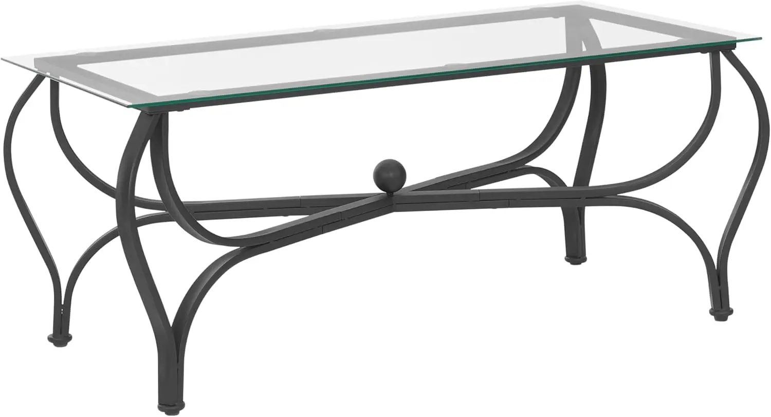3-Piece Tempered Glass Coffee Table & Side Table Set 6