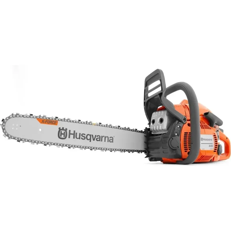 445 Gas Powered Chainsaw, 50-cc 2.8-HP, 2-Cycle X-Torq Engine, 18 Inch Chainsaw with Automatic Oiler, For Wood Cut