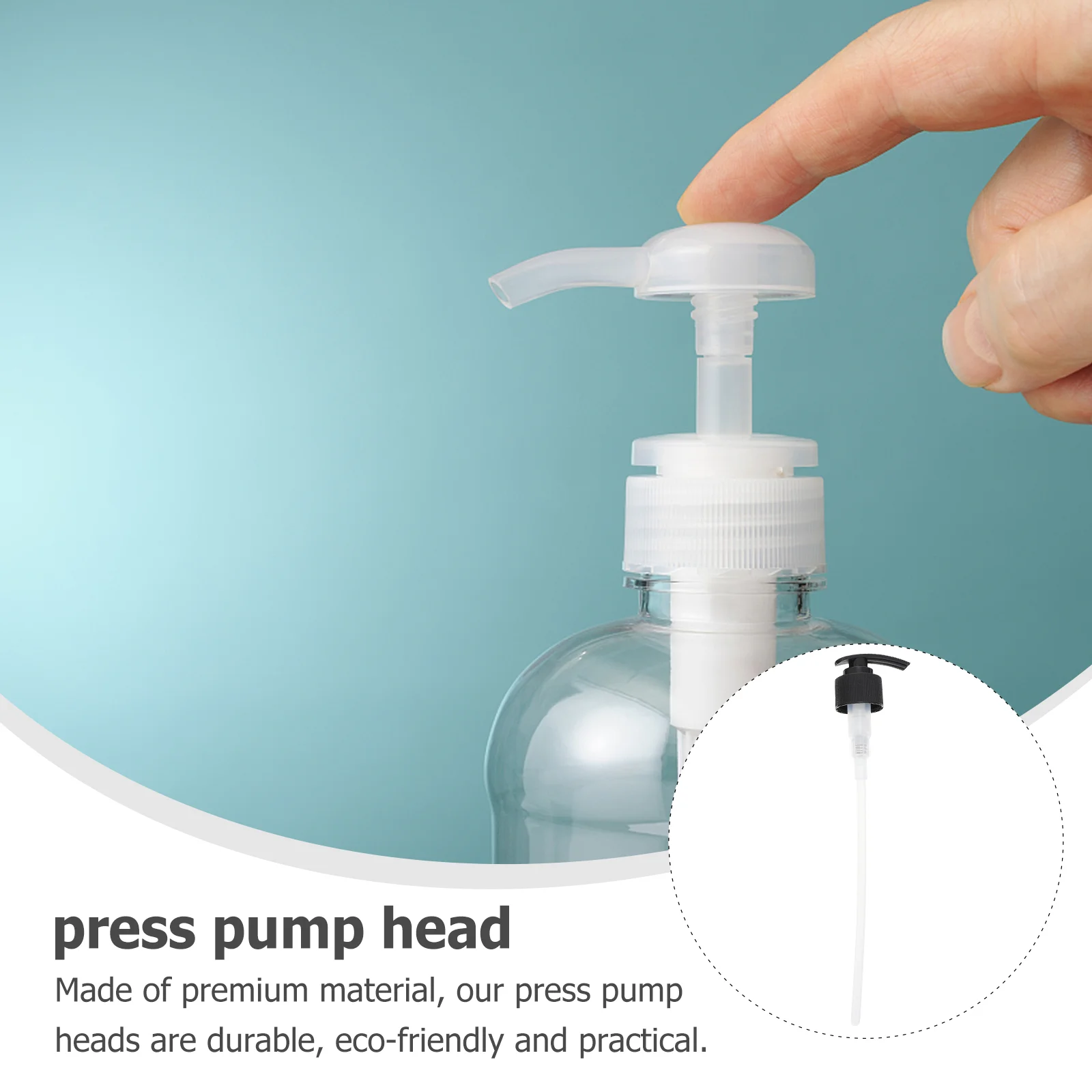 4PCS Pump Heads Liquid Soap Emulsion Dispenser Plastic Replacement Press Pumps (28mm, Black) plastic press pump head