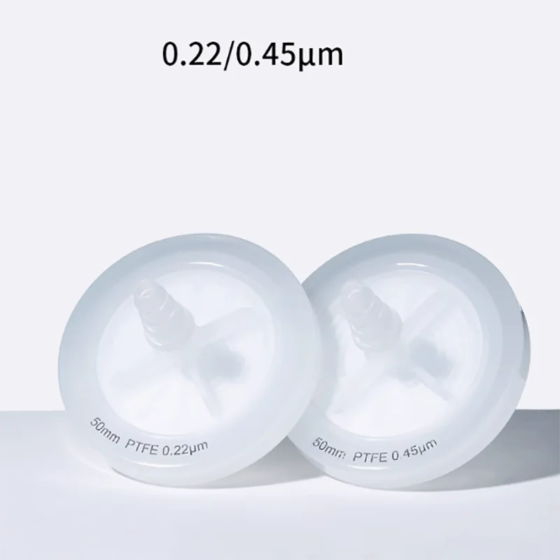 

10pcs/box water blocking filter laboratory sterile air sterilization filter device 50mm0.22 0.45μm