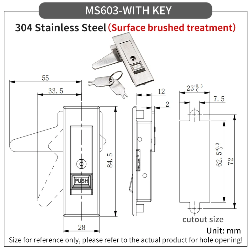 Variant: MS603 with key