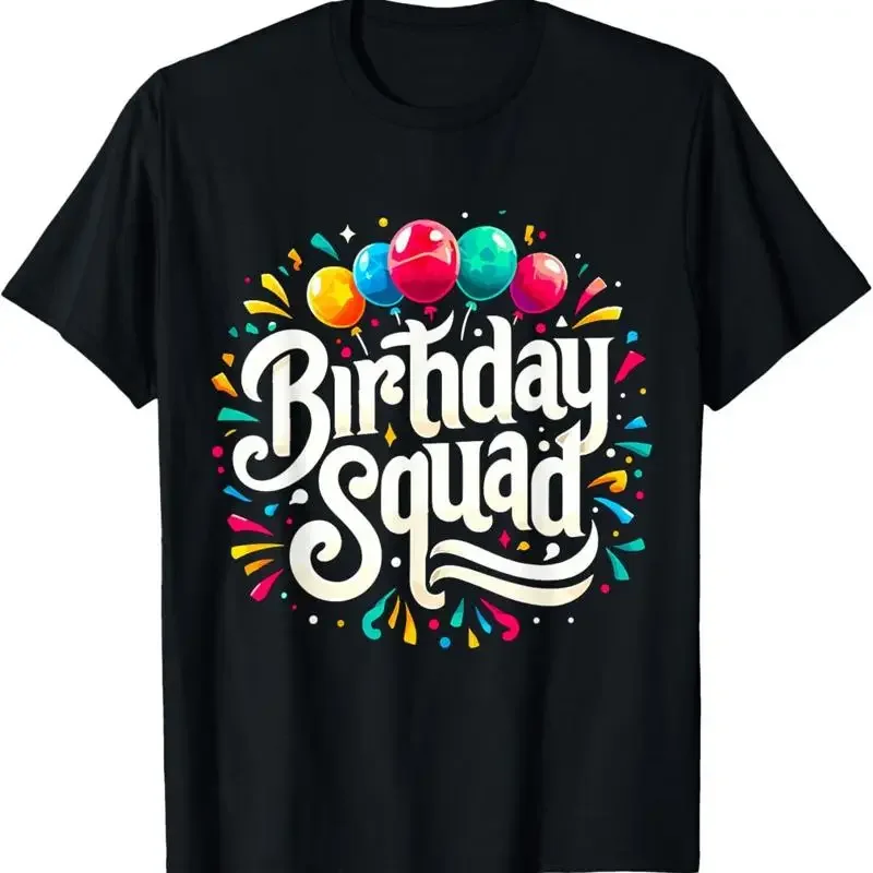Birthday Squad Crew Party T Shirt