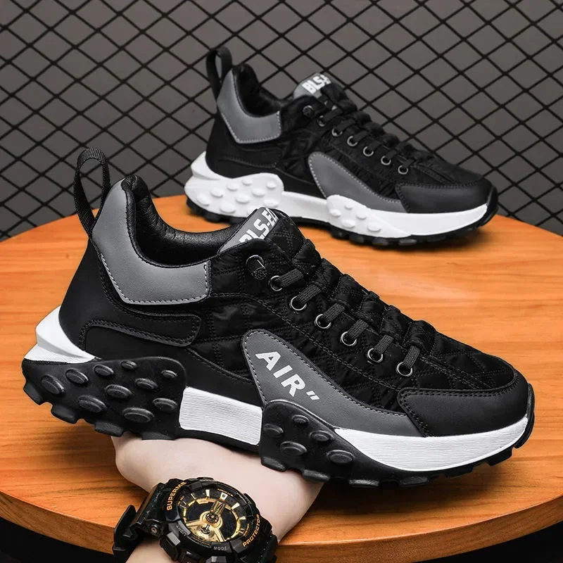 White Casual Sport Fashion Shoes Men Running Shoes Breathable Sneakers Wearable Rubber Sneakers Male Jogging Athletic Shoe Hombr