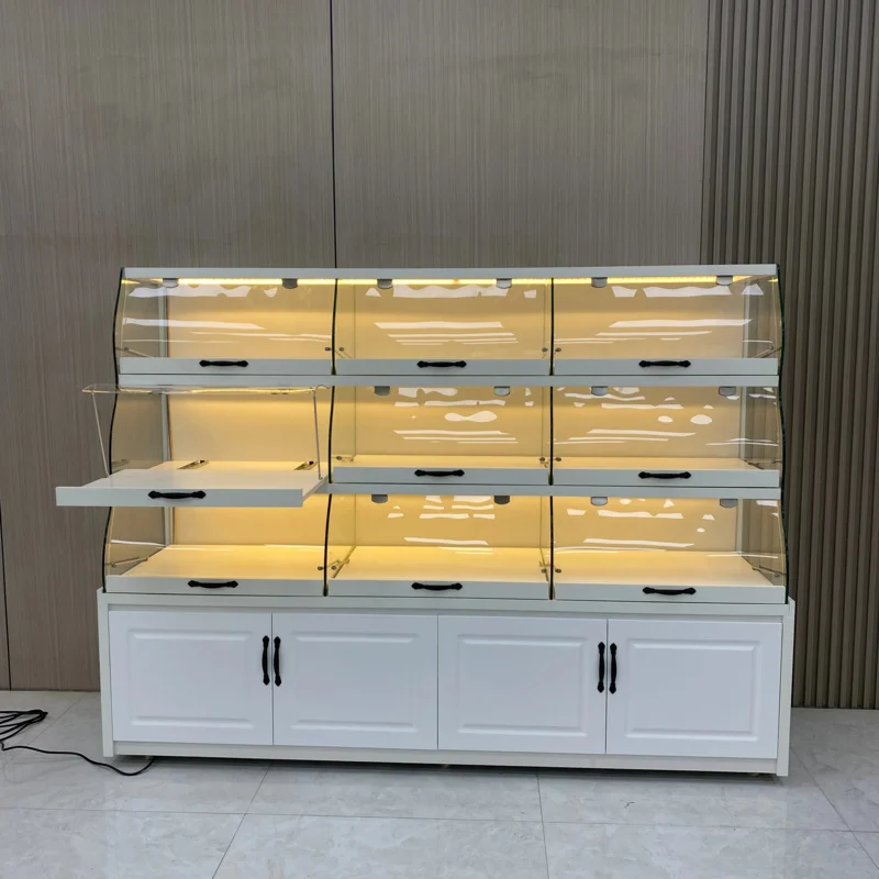 

Витрина для кондитерской продукции Customized.Baking Shop: многоуровневая, со светодиодной подсветкой, для тортов и десертов