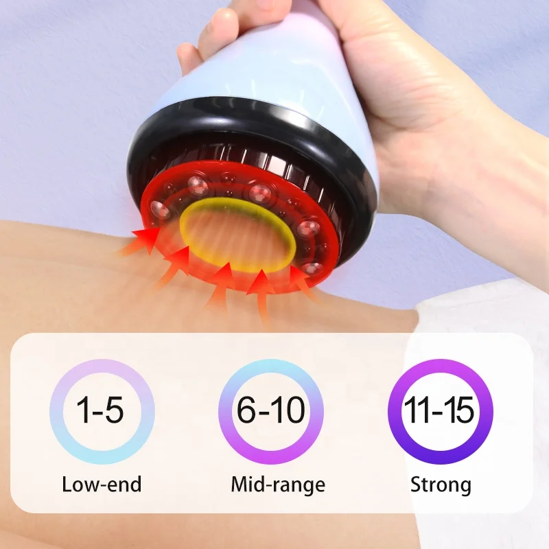 Dispositivo portátil cupping, grande sucção, compressa quente, corpo inteiro, instrumento raspagem profissional