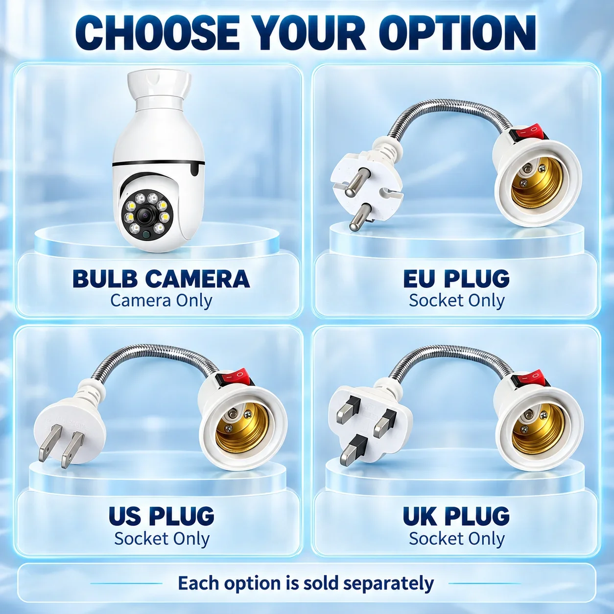 E27 Bulb Surveillance Camera Night Vision Wireless Home Cameras CCTV Video Security Protection Baby Mini Cam