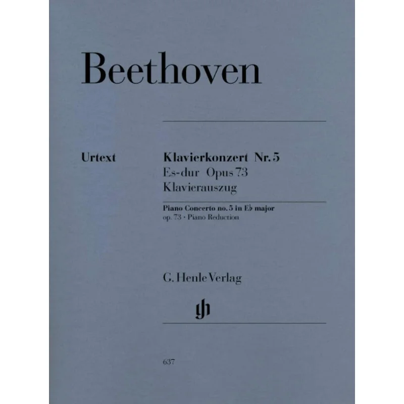 

HN637 Бетховен Фортепиано Concerto No 5 Eb Major Op73 PR Kuthen HansWerner G Henle Verlag 9790201806372 Книга