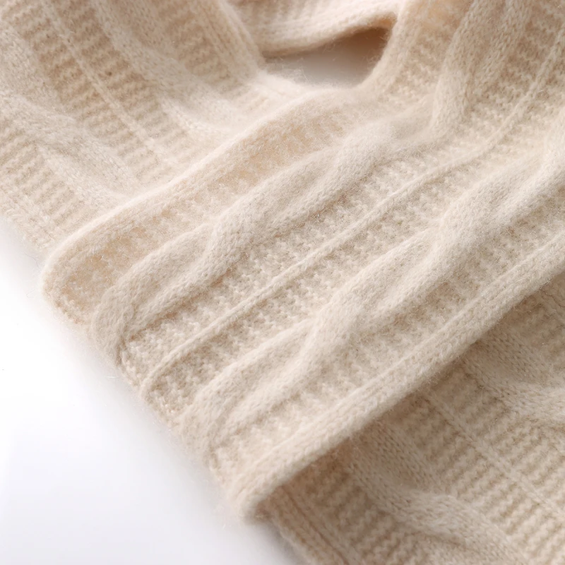Winter New Women 100% Cashmere Knitted Warm Scarf 140*12 Female Solid Color Small Scarve Soft False Collar Neck Gurd Bib 4 Color