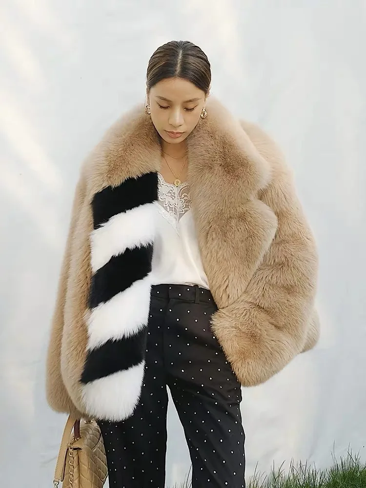 UMI MAO Giacche invernali Nuovo cappotto di pelliccia integrato in vera pelliccia Cappotto di pelliccia di volpe medio-lungo Tendenza europea americana da donna Femme Y2K
