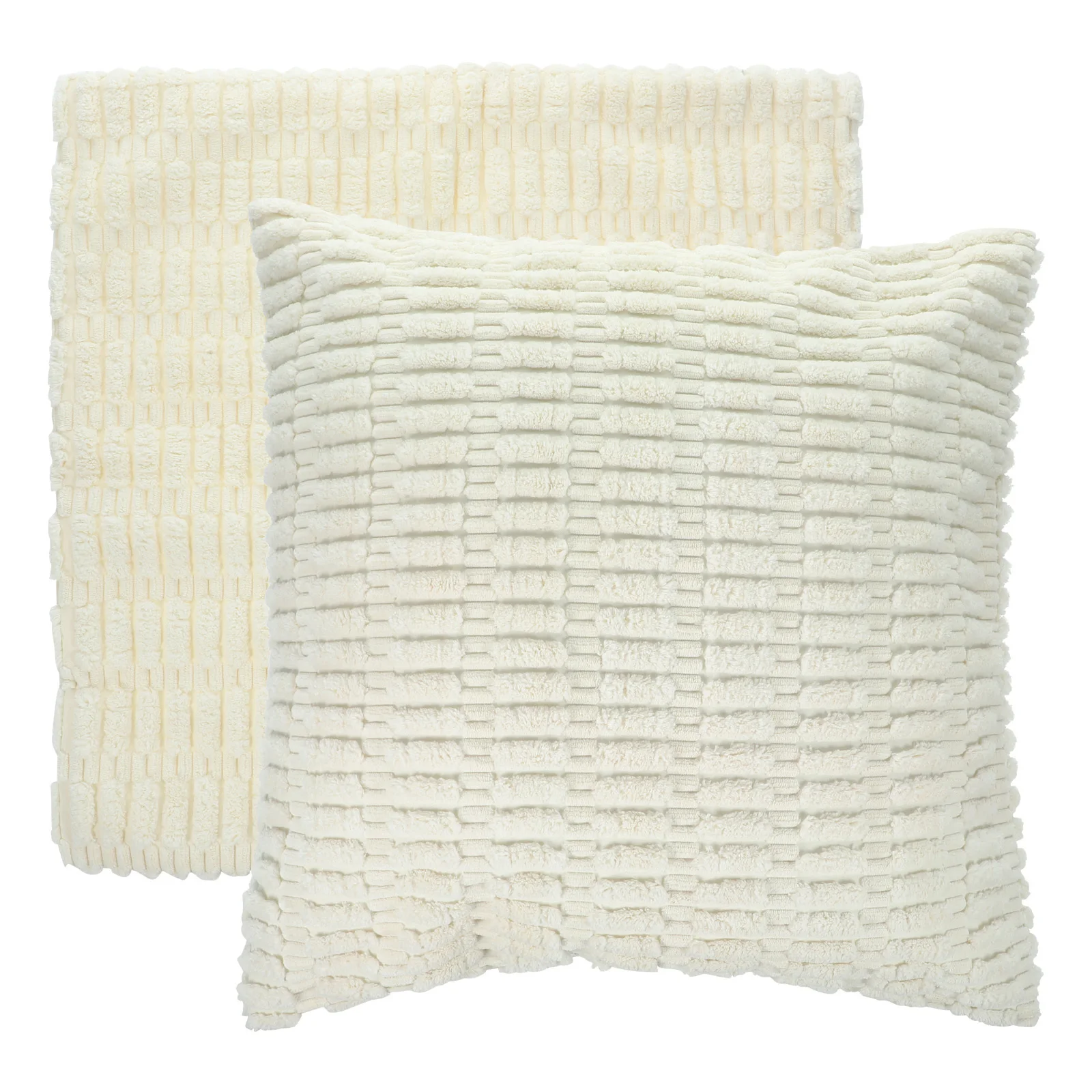 

2Pcs Corduroy Throw Pillow Cover Decorative Soft Cushion Case Square Sofa Home Decor Cushion Covers Washable Protective