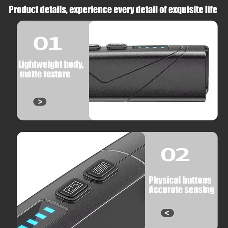 AT02-For Camping Removable Ear Hook Headlight Headlamp Rechargeable Head Lights With 5 Modes