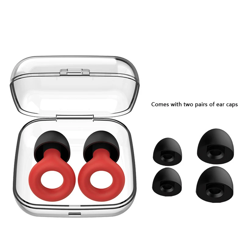 New Silicone Swimming Earplug Sleep Noise Ear Plug Canceling Noise Reduction Supplies Soundproof Noise Canceling Earplugs