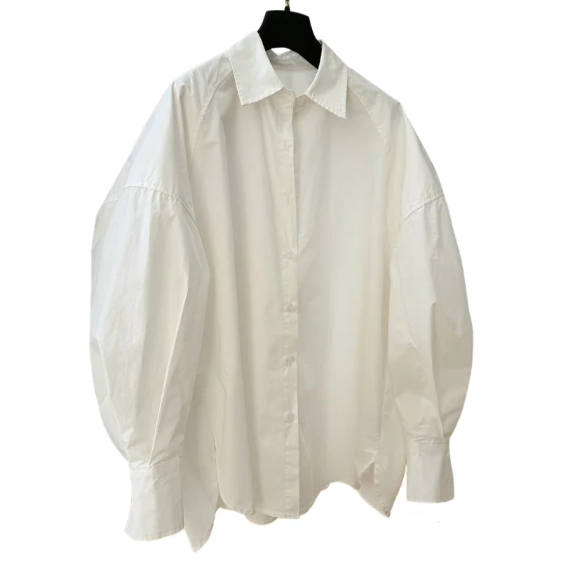 

SuperAen Korean Style Loose and Casual Cotton Long-sleeved Shirt for Women's 2025 Autumn New Single Breasted Shirts