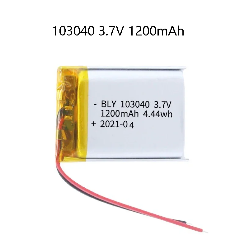 103040   3,7 V 1200 mAh Polymer-Lithium-Akku für GPS-Navigator MP5 Bluetooth-Headset PS4 3,7 V 103040   Batterien