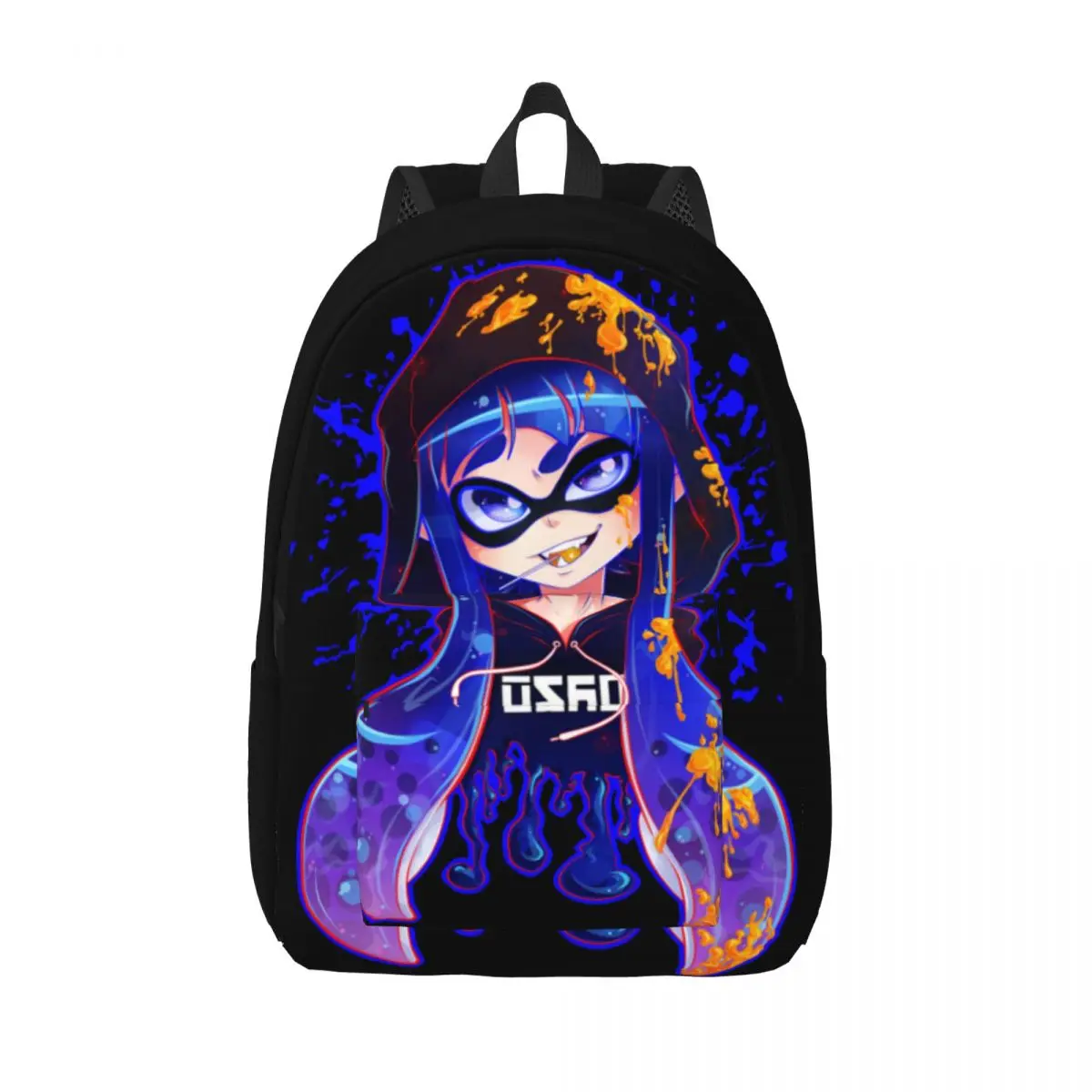 Zaino Splatoon Inkshot per ragazzo ragazza bambini studente scuola Bookbag Squid Ink Game Daypack borsa primaria prescolare con tasca