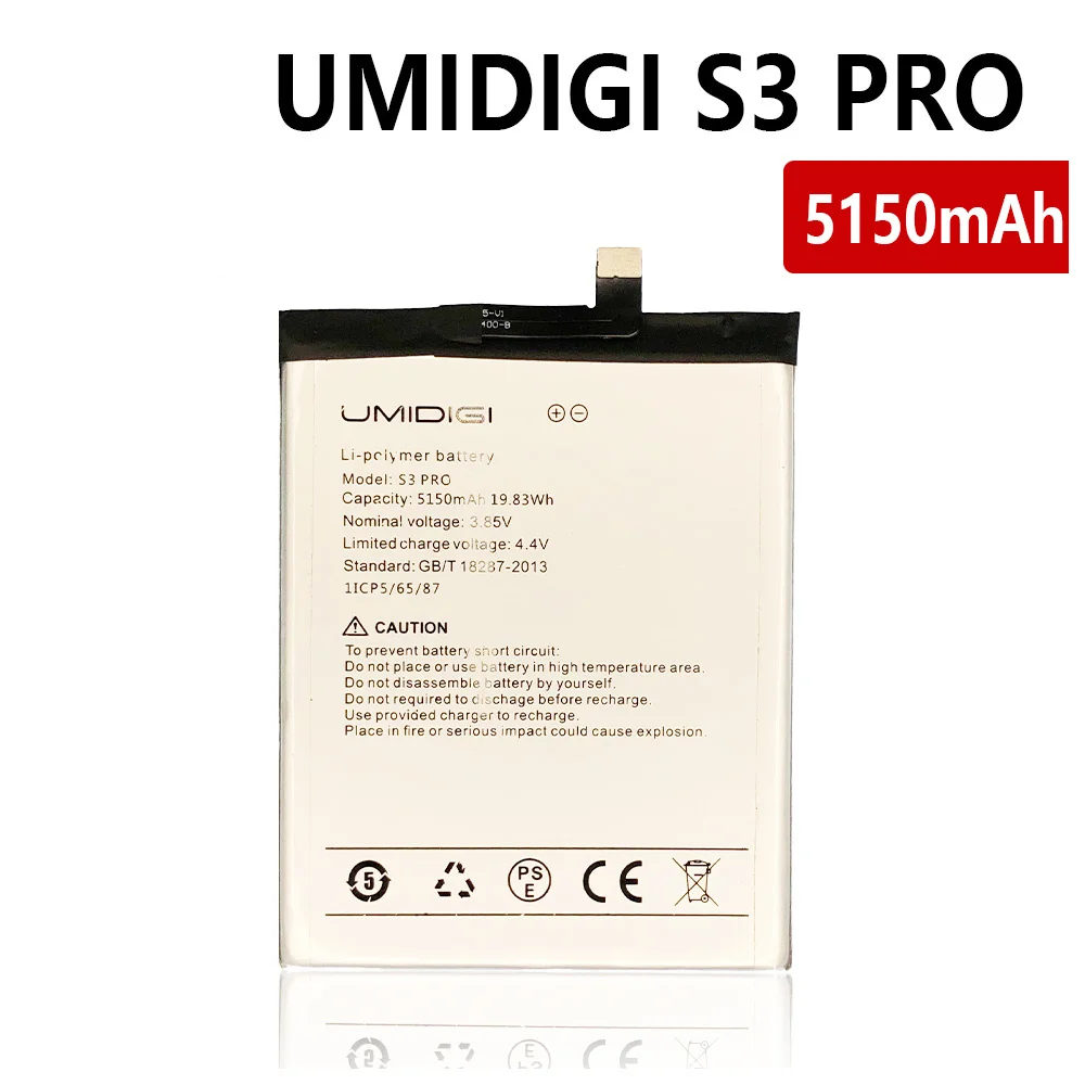 100% Original Replacement Battery 5600mAh For UMI Umidigi F1 / F1 Play / S3 Pro S3pro Batteria+Tracking Number