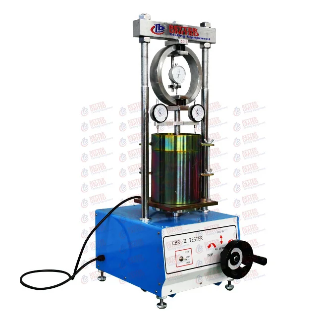 Economical Manual CBR Test Machine / Instruments With Load Ring