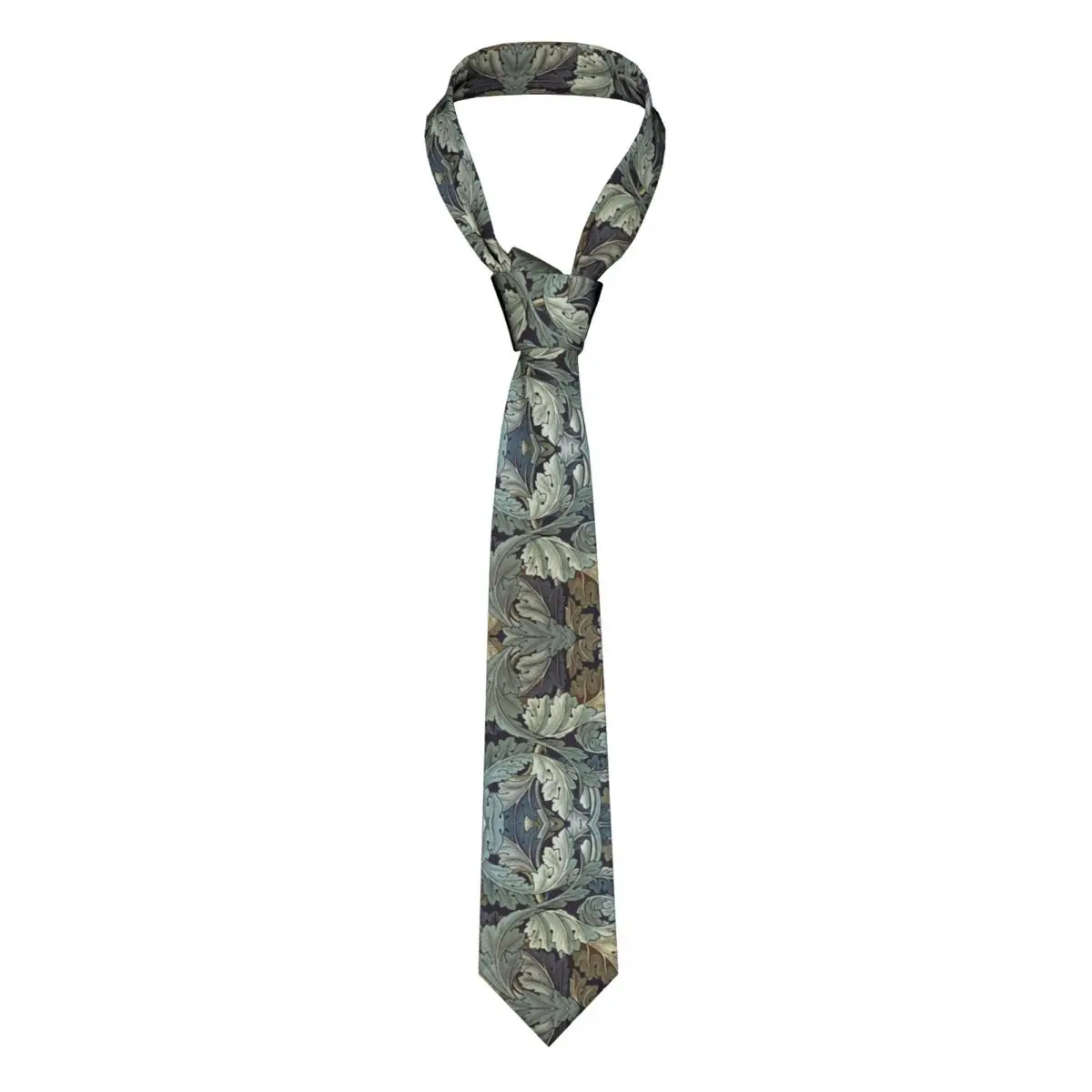 

Custom Acanthus By William Morris Neck Ties for Men Fashion Textile Pattern Silk Party Neckties