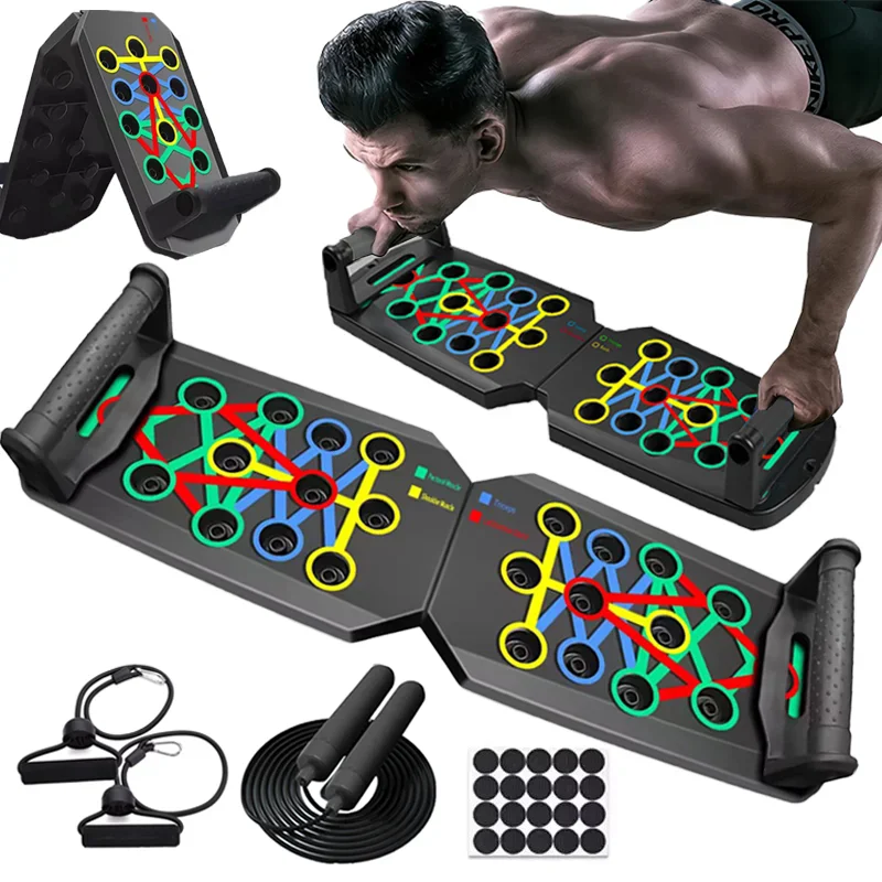 2025 Push up Board Set Portable Multi functional Push up Rod Foldable Fitness Equipment for Chest, Abdominal, Arm/Back Training