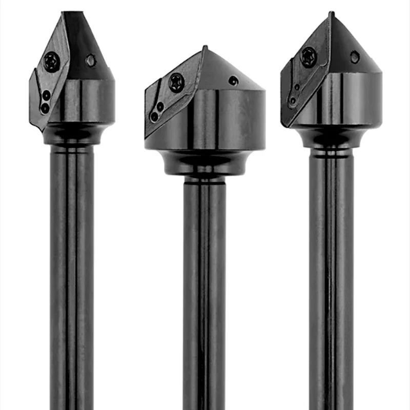 Inserir Longa Chanfrar Ferramenta de Grande Diâmetro Chanfrar Cortador Centro de Usinagem Cnc Ecc17005r 30 Graus 45 Graus 60 Graus Inserção Xcet170404