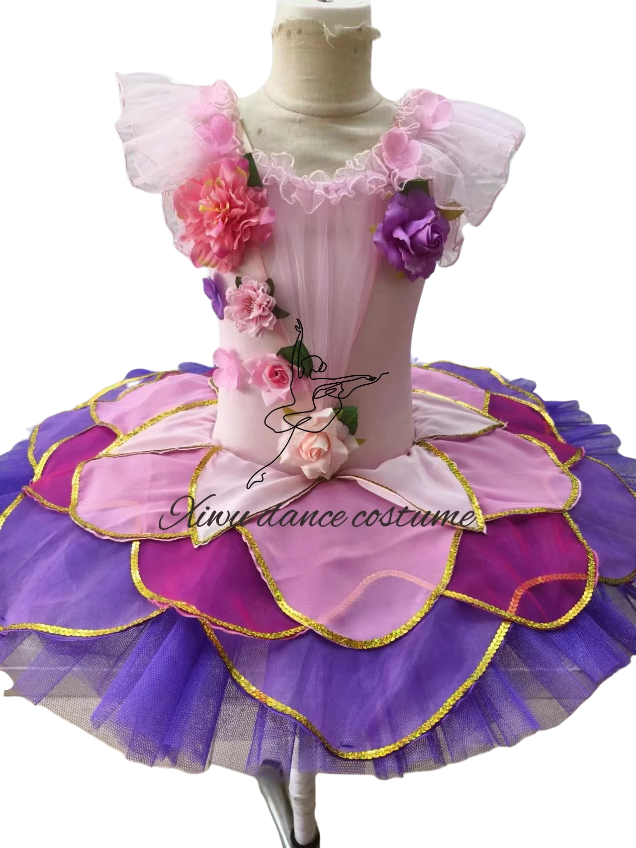 

Professional high-quality custom-size ballet performance ballet costume high-end competition ballet dress