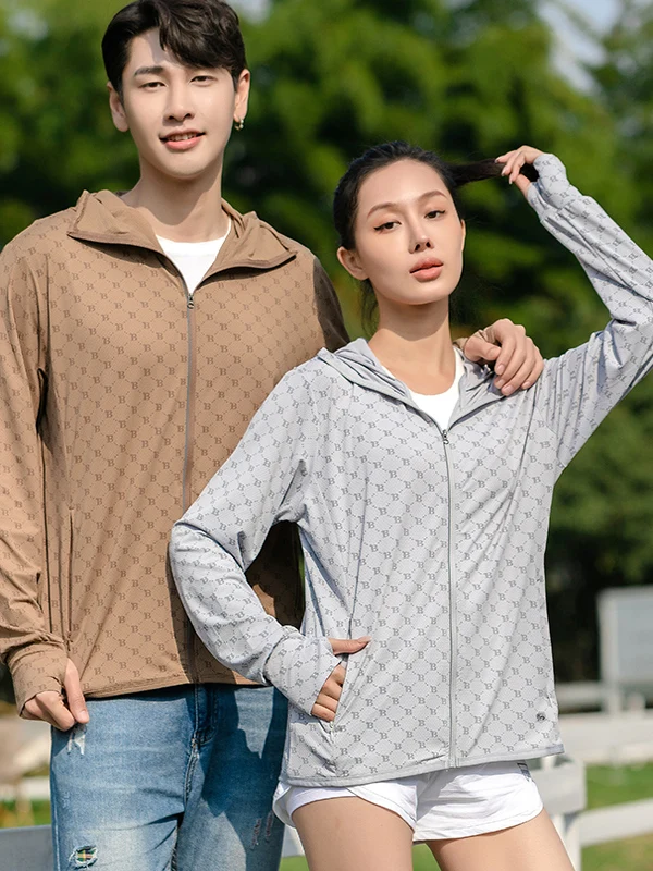 

Ice Silk UV Protection Clothing Men's Women's Summer New Outdoor Fiing Clothes Skin Clothes Couple Hooded Sunscreen Clothes...