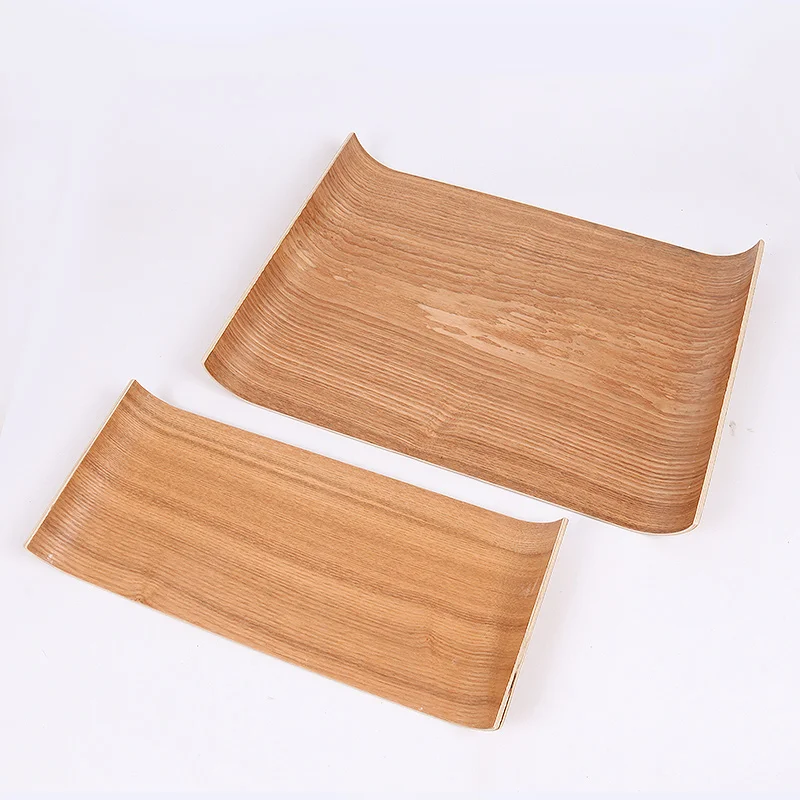 

U-shaped Ash Wood Bakery Tray Hotel Baking Tray Sushi Plate Serving Tray Household Hotel Dishes Portable Display Plate