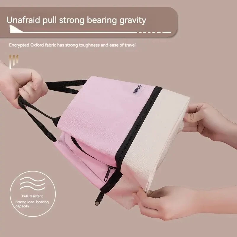 Lunch Bag for Women Freezable Organizer Reusable Cooler Lunch Box for Adult School and Picnic Insulated Lunch Bag with Pocket