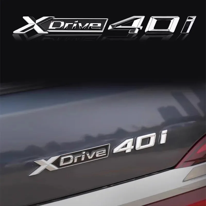 Glossy black Car Trunk Badge Sticker For THE X1 X2 X3 X4 X5 X6 X7 E84 F48 E83 G01 F25 F26 G02 E53 F15 E70 E71 F16 new Emblem