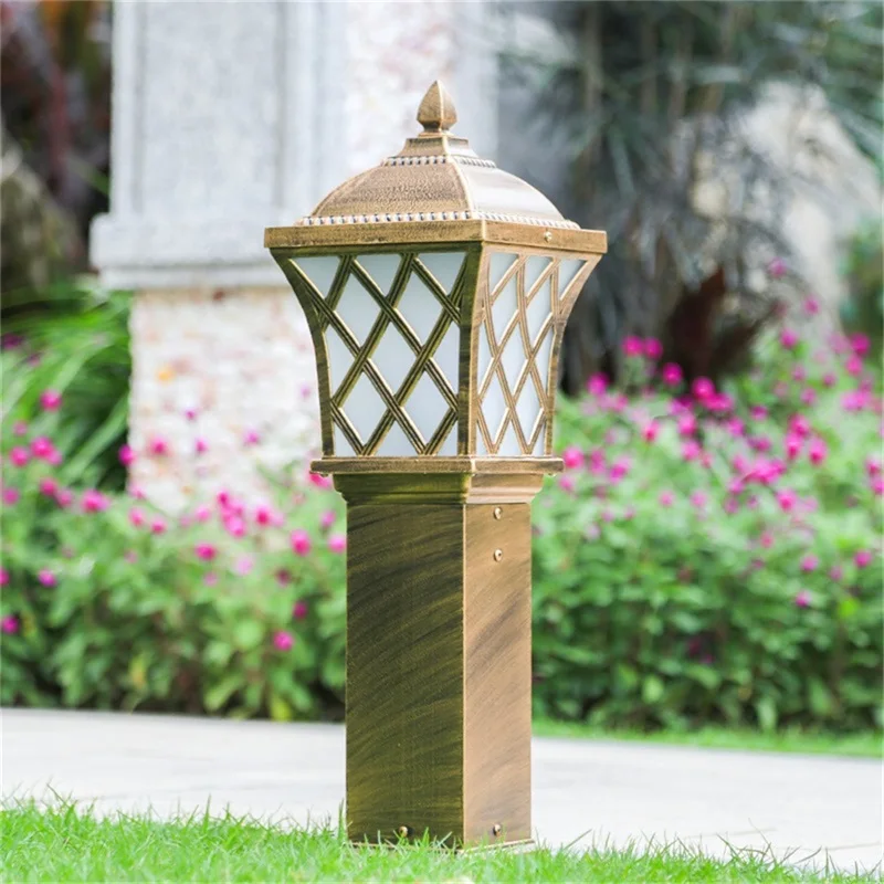 SOFITY Outdoor Garden Light Classical Lawn Lamp Fixtures LED Waterproof Decorative for Home Courtyard