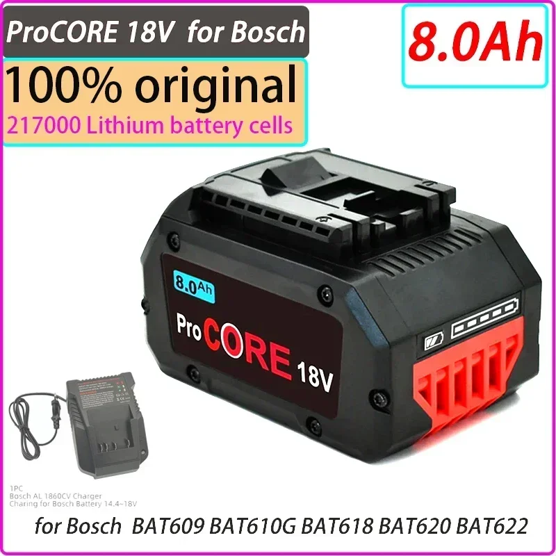 18V 8000mAh ProCORE Replacement Battery  Professional System Cordless Tools Batteries BAT609 BAT618 GBA18V80 21700 Cell