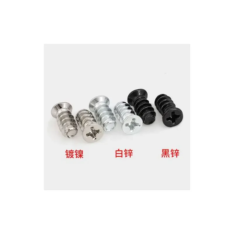 1000PCS M5x10mm Euro Screw Black/Nickel Flat Head Self Tapping Screws for CPU Cooling Fan Mounting PC Case Hardware Accessories