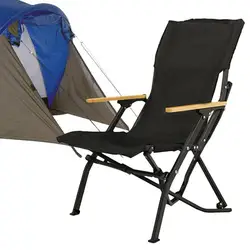 Outdoor Chairs Folding Beach Chair Aluminum Alloy Frame Heightened Chair Back Portable Camping Chairs For Camping Lawn Yard