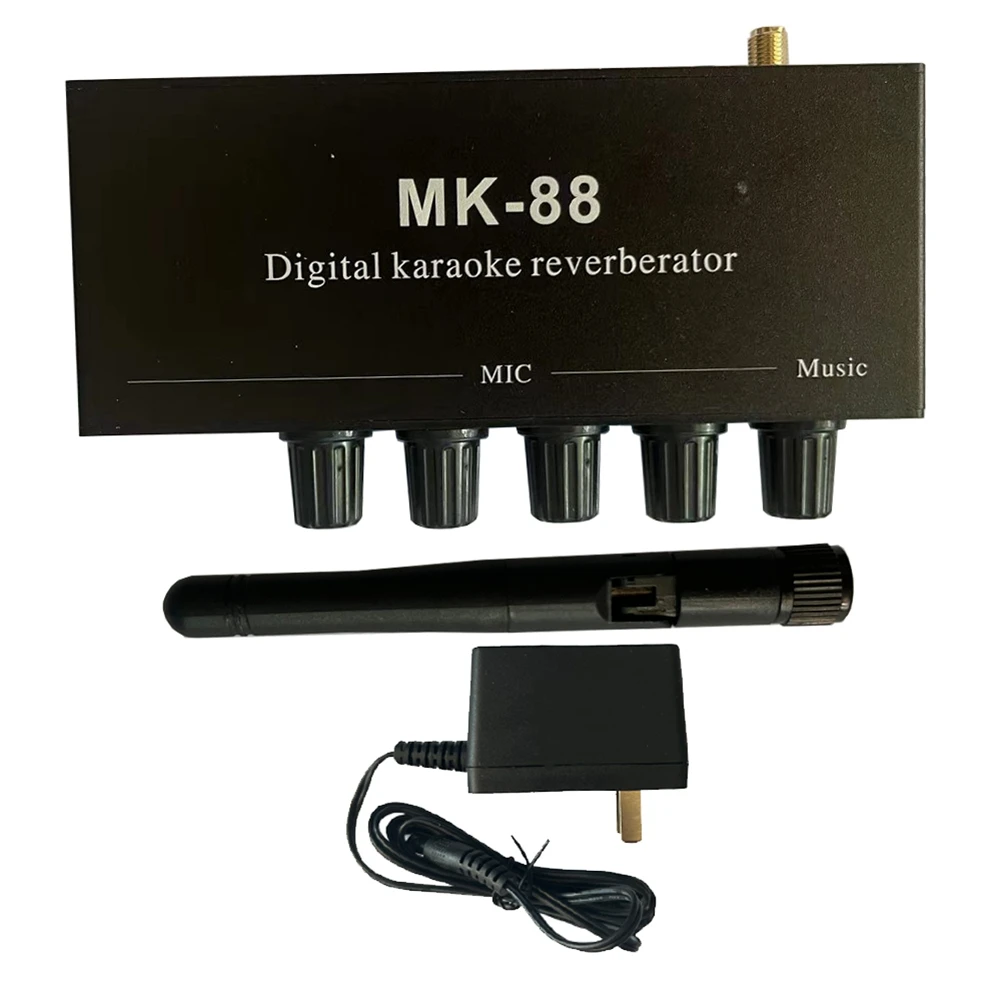 A45U MK-88 Bluetooth Coaxial Decoder Stereo Preamplifier Audio Amplifier Mixing Board With DC 12V Power-Adapter US Plug