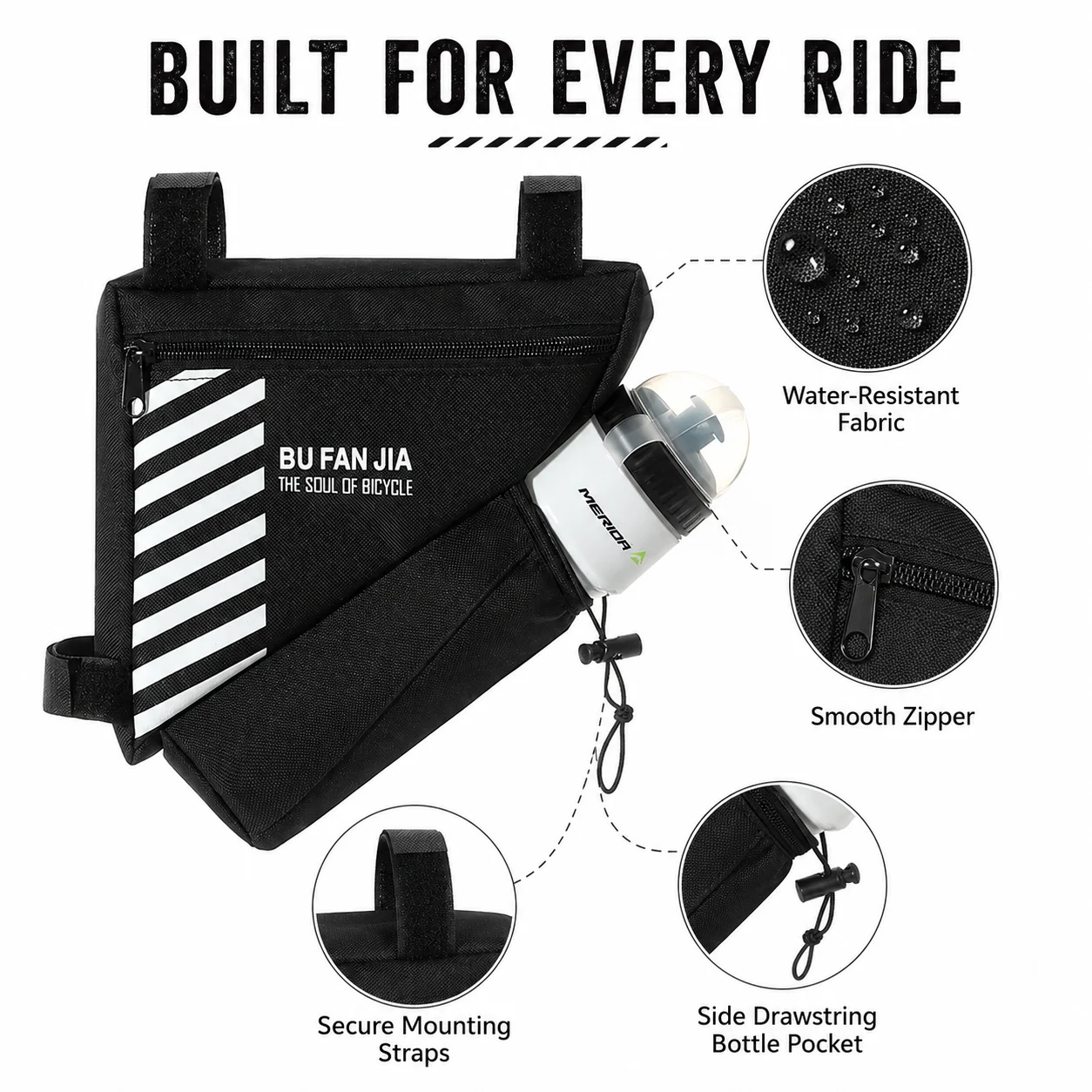 Sac de cadre de vélo avec port - Mountain Biking Hydration Pack avis et prix