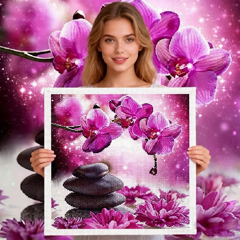 

2026 New style Flowers Cross Stitch DIY Embroidery Living Room Bedroom Decorative Painting 11CT Printed Cloth Needlework Pack