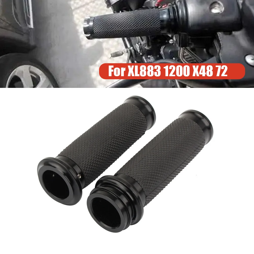 25MM Motorcycle Black Handlebar For Harley Sportster XL 883 1200 Touring Dyna Softail Road King Handle Bar Grips