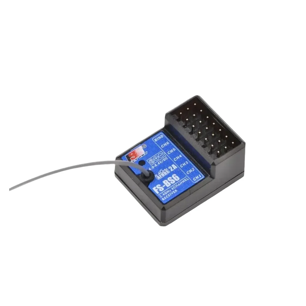 FlySky FS-BS6 Receiver 2.4Ghz 6CH AFHDS2 for FlySky FS-GT5 FS-IT4S Transmitter RC Car Boat DIY Toys RC Model